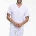 Dickies Men's Eds Essentials V-Neck Scrub Top With Patch Pockets - White Size L (DK645)