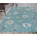 Lioran Shell Rectangle Rug, 4'10" x 7'6", Aqua