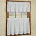 Bay Breeze Semi Sheer Tier Pair, 72 x 30, White