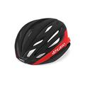 Giro Unisex – Erwachsene Syntax Fahrradhelm Road, Matte Black/Bright red, S (51-55cm)