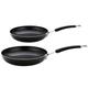 Meyer Non Stick Frying Pans Set of 2 - Suitable as Frying Pans for Induction Hob, 20 & 28cm, Dishwasher Safe, Soft Grip Heat Resistant Handles, 10 Year Guarantee