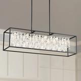 Possini Euro Krisa 35 1/2" Crystal LED Kitchen Island Light Pendant