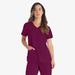 Dickies Women's Eds Essentials V-Neck Scrub Top - Wine Size XL (DK615)