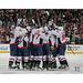 Alex Ovechkin Washington Capitals Unsigned 700th NHL Goal Team Celebration Photograph