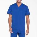 Dickies Men's Dynamix Tuckable V-Neck Scrub Top - Galaxy Blue Size M (DK610)