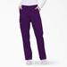 Dickies Women's Eds Signature Cargo Scrub Pants - Purple Eggplant Size S (86106)