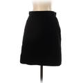 AT Denim Casual Skirt: Black Solid Bottoms - Women's Size 4
