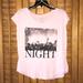 American Eagle Outfitters Tops | American Eagle Outfitters Pink Tee | Color: Black/Pink | Size: S