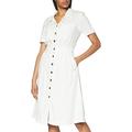 s.Oliver Damen lang Hemdkleid Kleid, 0210 Off-White, S