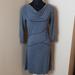 Athleta Dresses | Athleta Ruched Drape Neck Gray Dress | Color: Gray | Size: S