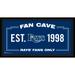 Tampa Bay Rays Framed 10" x 20" Fan Cave Collage