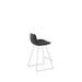 Ivy Bronx Fechteler Bar & Counter Stool Leather in Gray/Black | 31 H x 18 W in | Wayfair F0D481A5B009453C94F697830DBF81E6