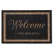 Canora Grey Bowdoin 36 x 24 All-Weather Personalized Non-Slip Outdoor Door Mat Synthetics in Black | Wayfair 7E293534065C4D2DBC2311FB067F5A58