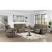 Red Barrel Studio® Ellinger 91.7" Pillow Top Arm Reclining Sofa Faux Leather in Gray | 41.7 H x 91.7 W x 31.5 D in | Wayfair