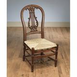 Ophelia & Co. Griswold Queen Anne Back Side Chair Wicker/Rattan in Brown | 45 H x 20 W x 21 D in | Wayfair C2185D6EE62E4A3D8B2C90735BFFDF87