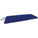Wade Logan® 48" x 18" Outdoor Bench Cushion w/ Ties Polyester in Blue | 3.5 H x 48 W in | Wayfair AE66323BB94B4F758093CD032BE1B227