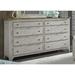 Kelly Clarkson Home Ayden 8 Drawer 26.75" W Double Dresser Wood in Brown/Gray/Green | 40 H x 66 W x 19 D in | Wayfair