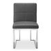 Wade Logan® Poulin Side Chair Faux Leather/Upholstered in Gray | 32 H x 19.2 W x 23 D in | Wayfair OREL4508 40511798