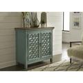 Kelly Clarkson Home Della Mirrored Accent Cabinet Wood in Green/Brown | 36.5 H x 38 W x 17 D in | Wayfair 7B5EC45C5463487D9073C33762A642D2