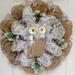 The Holiday Aisle® Snow Owl Winter Wreath Burlap/Deco Mesh in Brown/White | 24 H x 24 W x 6 D in | Wayfair 3F4ED5BF467444C7B89AC181C61563F5