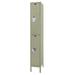 Hallowell Premium 2 Tier 1 Wide Locker Metal in Green/Gray/Brown | 78 H x 12 W x 15 D in | Wayfair U1258-2PT