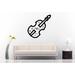 Picniva Violin w/ Music Notes Wall Decal Metal in Black | 40 H x 30 W in | Wayfair B077NPG467-2