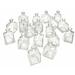 Gracie Oaks 48 Piece Alissia Clear 4.5" Indoor/Outdoor Glass Decorative Bottles Set Glass | 4.5 H x 2 W x 2 D in | Wayfair