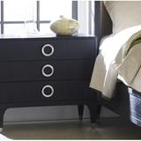 Brownstone Furniture Atherton 3 - Drawer Nightstand in Deep Onyx Wood in Black/Brown | 28 H x 30 W x 19 D in | Wayfair ATS105ON