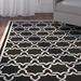 Black 0.25 in Indoor/Outdoor Area Rug - Highland Dunes Dirks Geometric/Beige Indoor/Outdoor Area Rug | 0.25 D in | Wayfair WNPR3688 39826368