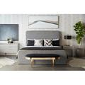 Everly Quinn Bench Upholstered/Velvet/Metal/Fabric in White/Black/Brown | 18 H x 54 W x 23.5 D in | Wayfair 5342EDC4602E400D8672EF898F0D62E7