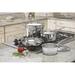 Cuisinart Chef's Classic 7 Piece Stainless Steel Cookware Set Stainless Steel in Gray | Wayfair 77-7