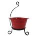 Fleur De Lis Living Waukesha 2-Piece Pot Planter Metal in Red | 24 H x 13.5 W x 13.5 D in | Wayfair 12F79C7A75C949B29D0CCB59CCCA94F6