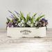 Ophelia & Co. Enamel Flowers & Garden Container Metal Planter Box Metal | 4 H x 17 W x 5 D in | Wayfair 922260255BAF449AB1BB420F1BD8D2B9