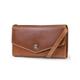 Timberland Damen RFID Leather Wallet Phone Bag with Detachable Crossbody Strap Schultertasche, Cognac (Buff Apache)