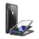 i-Blason iPhone XS Hülle iPhone X Hülle [Ares] Handyhülle 360 Grad Bumper Case Robust Schutzhülle Clear Cover mit integriertem Displayschutz für iPhone X 2017 / iPhone XS 5.8 Zoll 2018, Schwarz