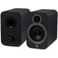 Q ACOUSTICS 3030i Bookshelf Speakers Pair Graphite Grey - Featuring 2-way Reflex Enclosure Type, 165mm (6.5") Bass Driver, and 22mm (0.9") Tweeter - Stereo Speakers Hifi/Passive Speakers