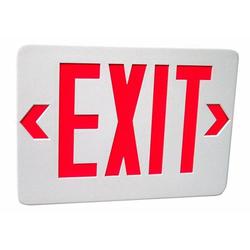 Morris 73010 - 4 watt 120/277 volt White / Red LED Exit Sign