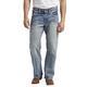Silver Jeans Herren Gordie Loose Fit Straight Leg Jeans, Light Wash Indigo, 42W / 30L
