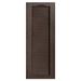 Alpha Shutters Cathedral Top Full-style Open Louver Shutters Pair Vinyl in Brown | 33 H x 18 W x 0.125 D in | Wayfair L218033035