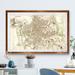 Williston Forge 'Custom Sepia Map of Rome' by Paul Cezanne - Picture Frame Graphic Art Print on Paper Paper | 22 H x 30 W x 1 D in | Wayfair