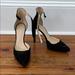 Nine West Shoes | Black Suede Nine West Heels | Color: Black | Size: 8.5