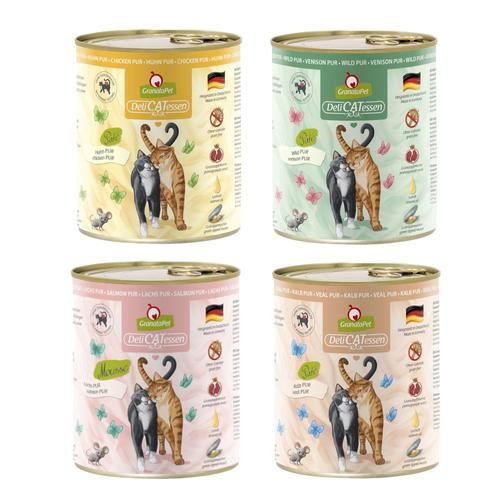 6x800g Mix II PUR GranataPet DeliCatessen Katzenfutter nass