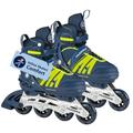 HUDORA Inline Skates Comfort - Inline skates for children & teenagers in various sizes Roller skates adjustable in width & length up to 6 sizes - Breathable leisure inline skates