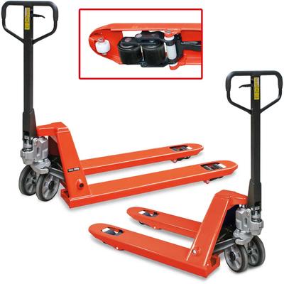 BRB Set 2x Gabelhubwagen Tragkraft 2500 kg, 1x Hubwagen Gabellänge 1150 mm, 1x Hubwagen kurze Ausführung Gabellänge 800 mm Image