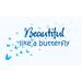 Picniva Beautiful Like a Butterfly Nursery Baby Room Wall Decal Vinyl in Pink | 22 H x 30 W in | Wayfair B078NHBGCD