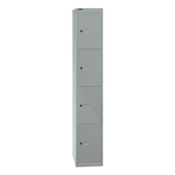 Bisley Garderobenschrank »Office« 1x 40 cm tiefes Abteil mit 4 Fächern silber, 30.5x180.2x45.7 cm