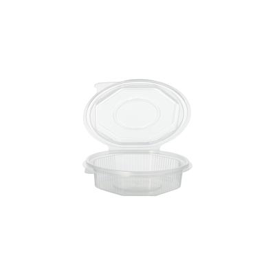 Starpak 500 Verpackungsbecher mit Klappdeckeln, PP 8-eckig 250 ml 2,8 cm x 11 cm x 11 cm transparent