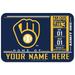 WinCraft Milwaukee Brewers 20'' x 30'' Personalized Floor Mat