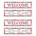 Beistle S57899AZ2, 4 Piece International Welcome Banners, 15'' x 5'