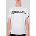 Alpha Industries T-Shirt, schwarz-weiss, Größe L